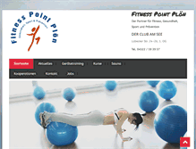 Tablet Screenshot of fitness-point-ploen.de